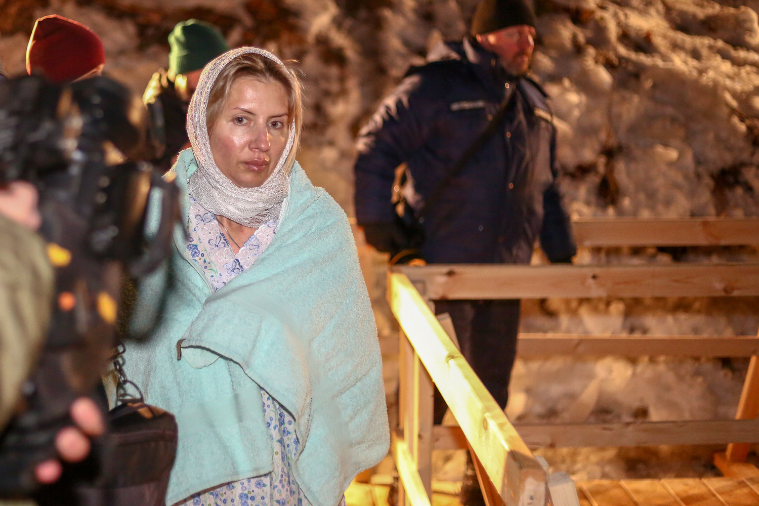 В прошлом году в 23:00 к иордани пришло чуть больше людей, чем в этом<br> В прошлом году в 23:00 к иордани пришло чуть больше людей, чем в этом<br>