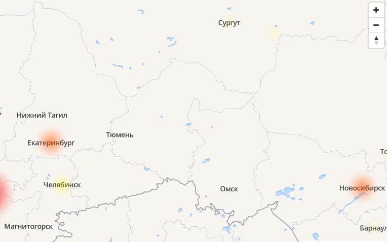 Онлайн-карта сбоев 