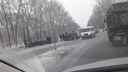 Массовая авария на улице Петухова: столкнулись четыре иномарки