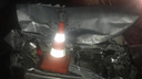 «Каша» из автомобилей: у Курумоча на заснеженной трассе разбились семь машин