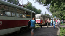 Утром в Самаре встали трамваи на Ставропольской