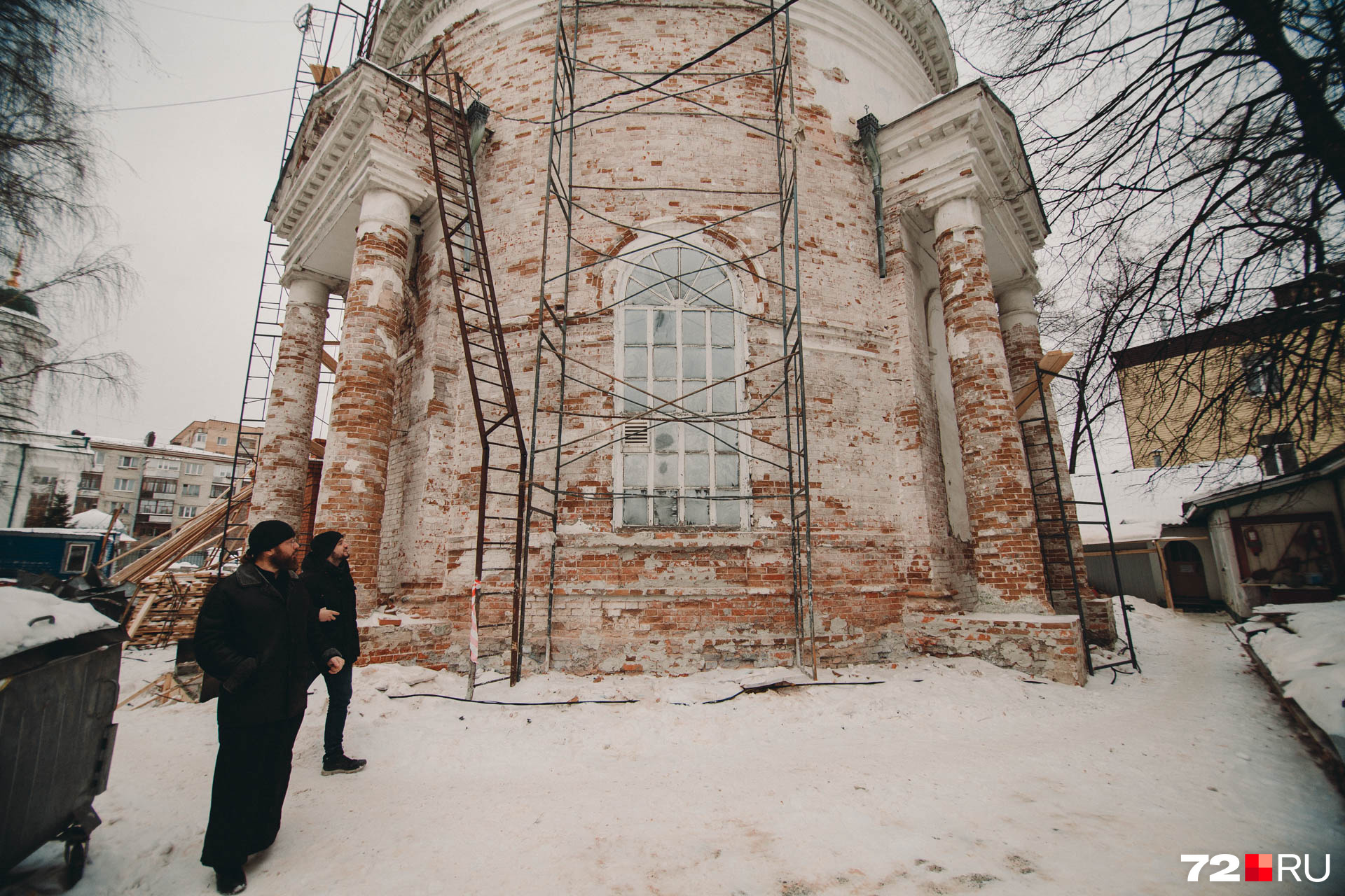 Уникальность церкви в том, что она круглая. В Тюмени таких больше нет. Да и во всей России немного встретишь