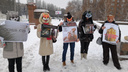 В масках мишек и лисичек: зоозащитники Самары вышли на митинг против шуб