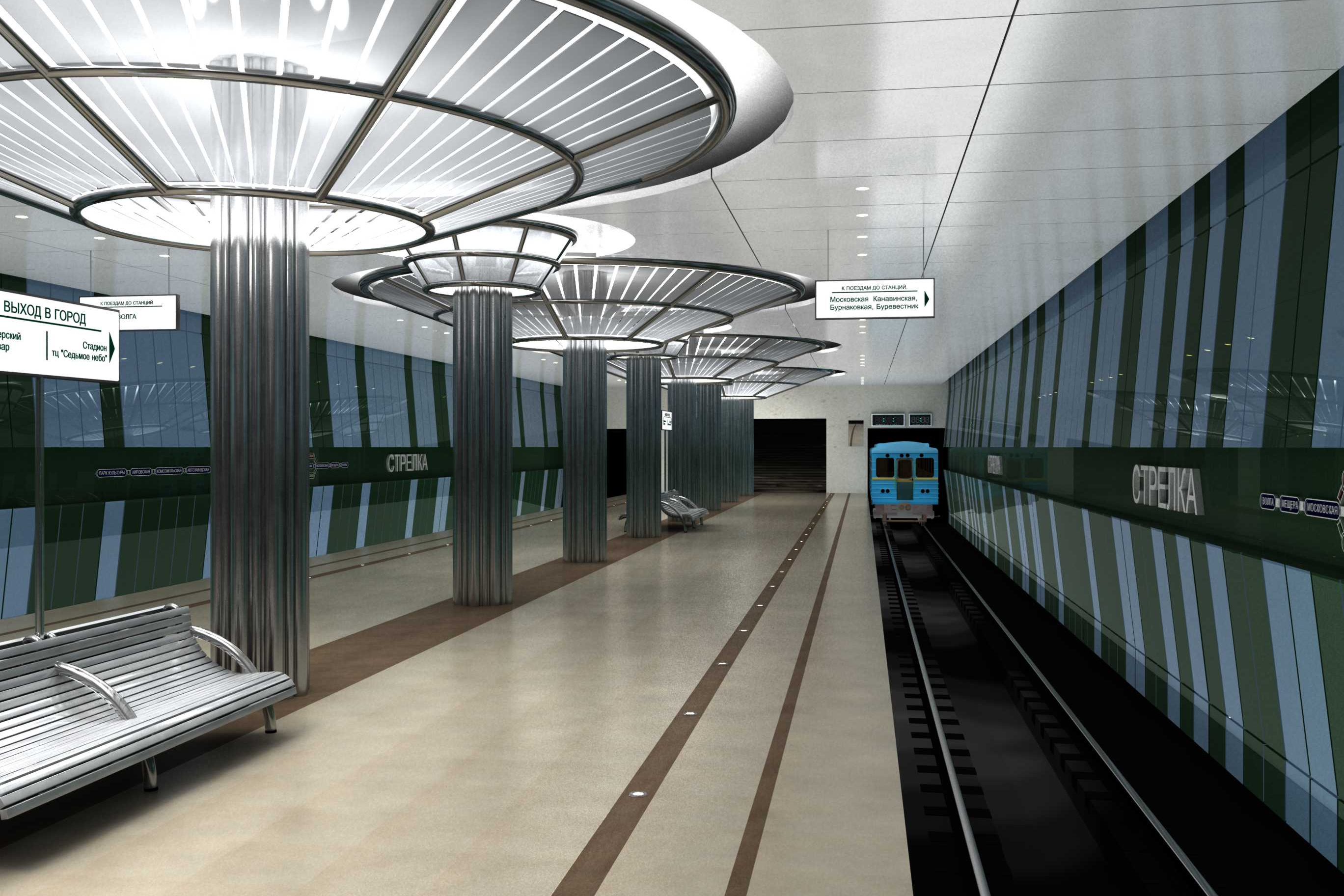 Публикуем окончательный дизайн-проект станции метро «Стрелка» - 22 ноября  2017 - nn.ru