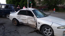 Nissan и «Лада» не поделили дорогу в Заельцовском районе — оба автомобиля получили повреждения