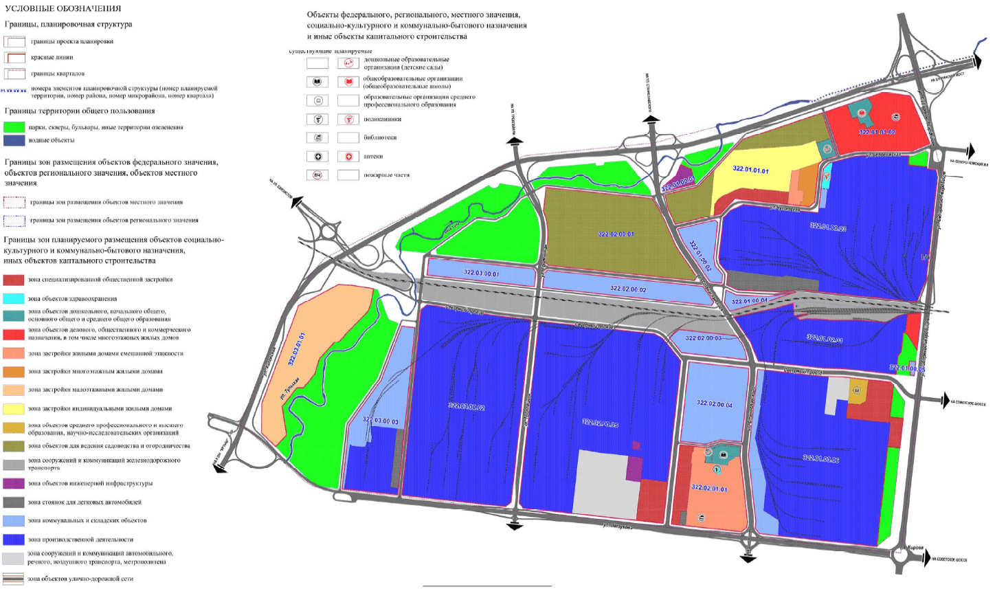 Карта застройки ленинского района