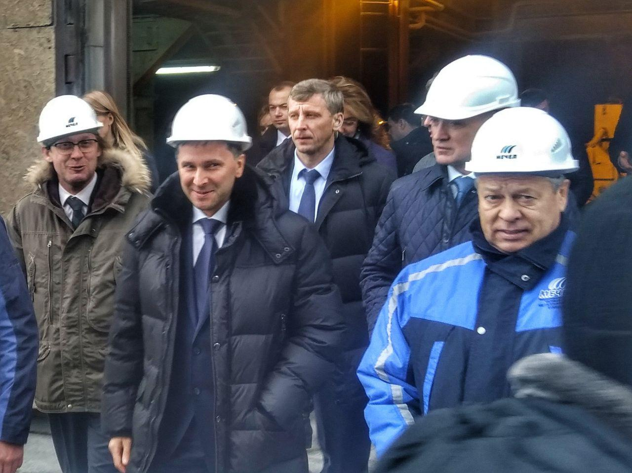 Дмитрий Кобылкин прибыл на «Мечел» в хорошем расположении духа Дмитрий Кобылкин прибыл на «Мечел» в хорошем расположении духа