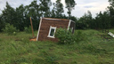 Снесло дом и деревья: в Ярославской области прошёл сильный ураган