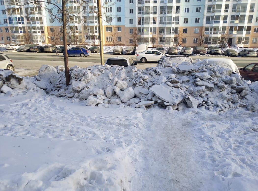 В некоторых местах пути с парковки протоптаны В некоторых местах пути с парковки протоптаны