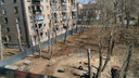 «Остались без парковки и детской площадки»: во дворе на ЧМЗ «воткнут» десятиэтажку