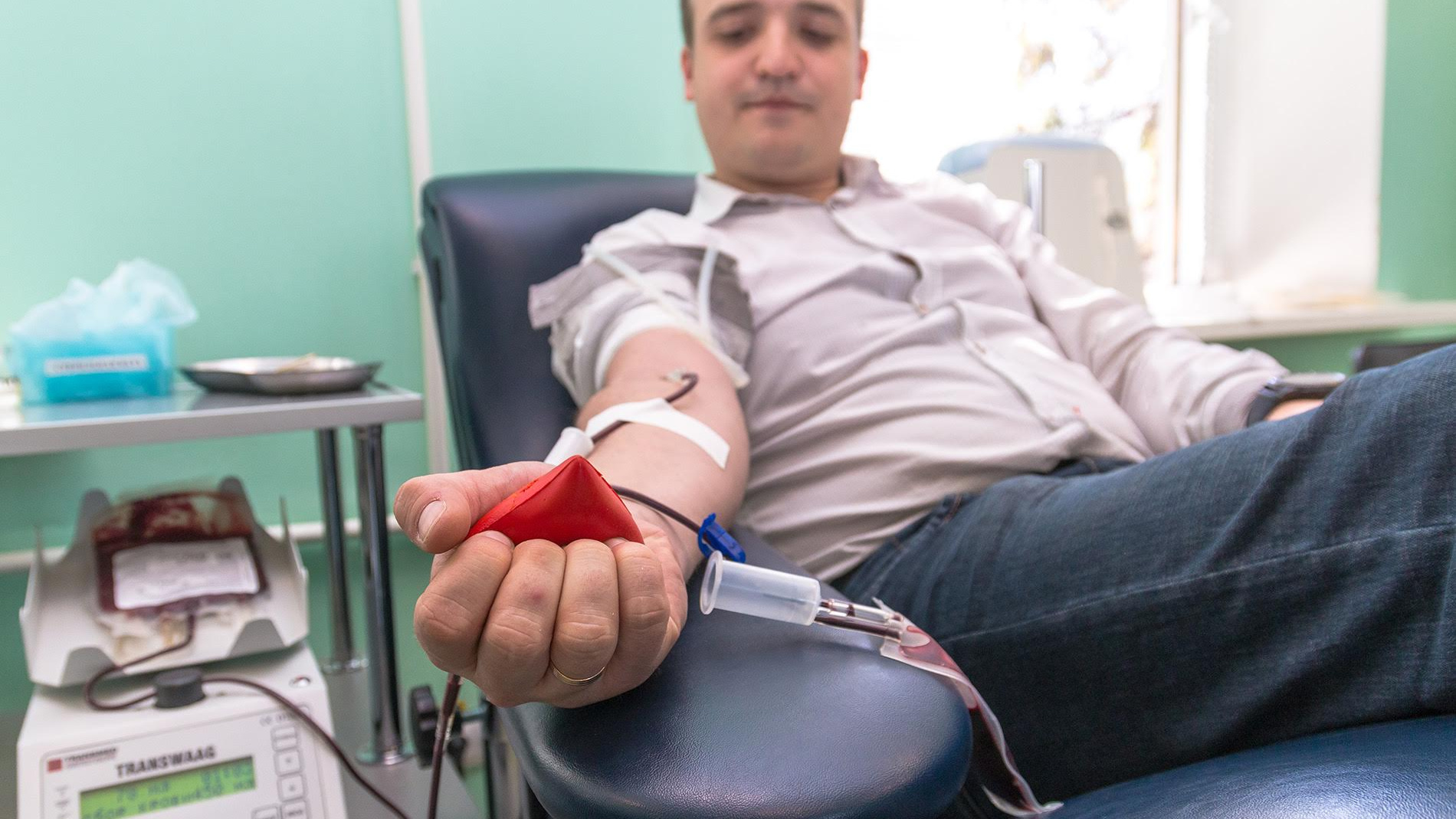 Аппарат для донорства крови.