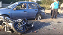 В Тольятти перед Хрящевским шоссе «Калина» сбила мотоциклиста