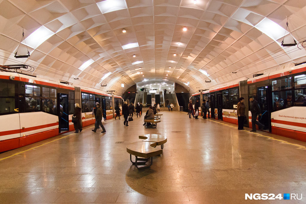Большинство станций Волгоградского метротрама — неглубокого залегания 