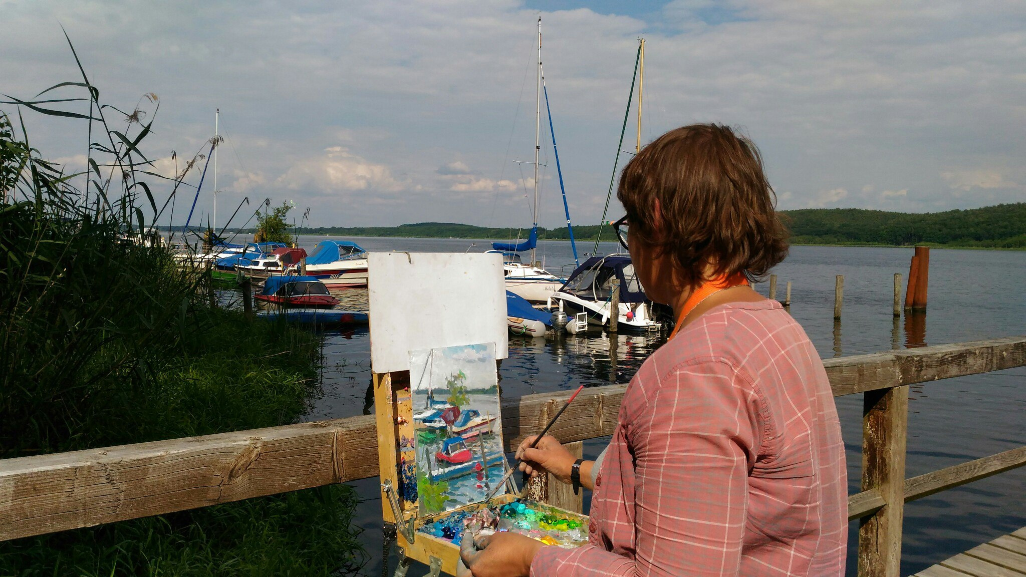 Елена на международном пленэре в немецком городе Бранденбурге Елена на международном пленэре в немецком городе Бранденбурге