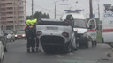 В Тольятти в ДТП с перевернутым Renault пострадал маленький ребенок