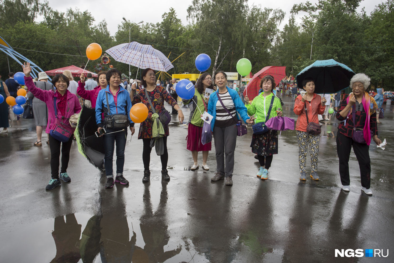 Китайские туристы в Новосибирске
