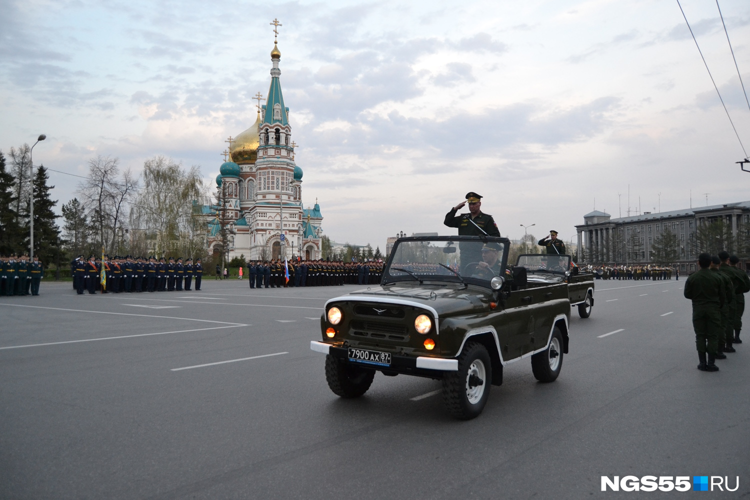 Репетиция приветствия командующего