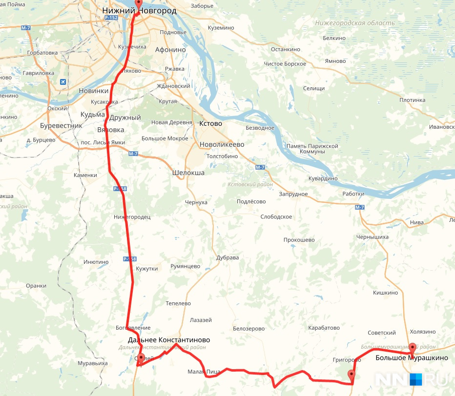 Карта кудьма нижегородская область