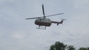 В Кургане вертолет санитарной авиации доставил первого пациента