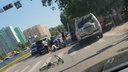 Прямо на переходе: на улице Ставропольской сбили ребёнка-велосипедиста