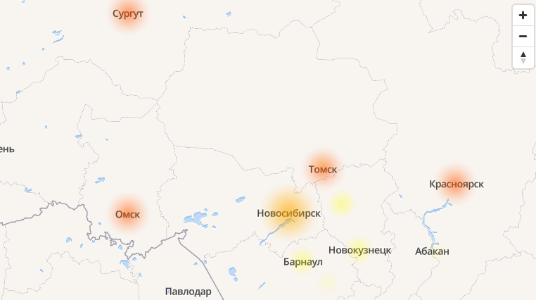 Новокузнецк тюмень карта