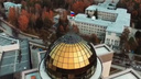 Новосибирский фотограф снял с высоты золотой Академгородок