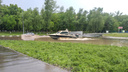Жители Волгаря обнаружили под своими окнами новую реку