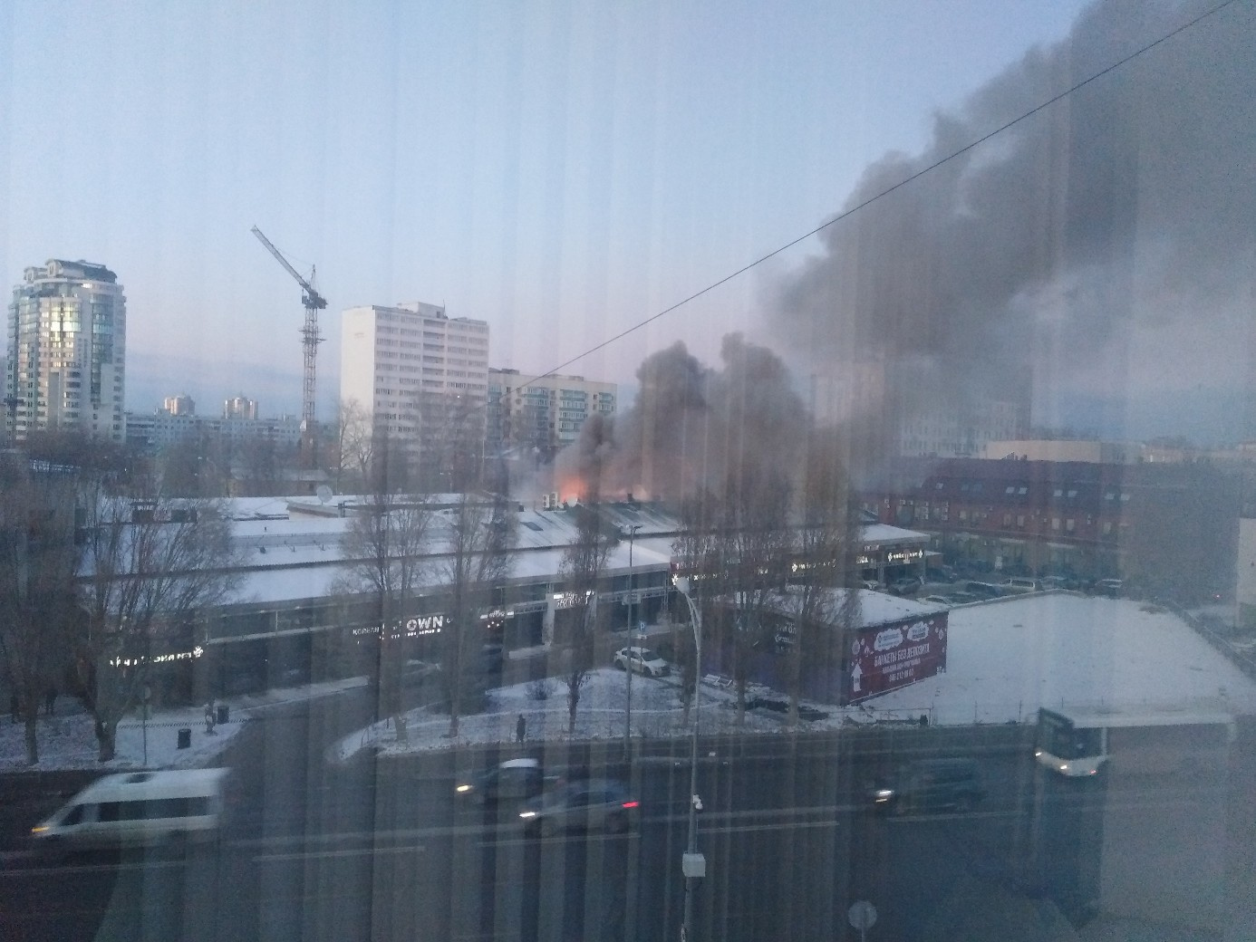 На Московском шоссе кафе сгорело