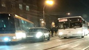 Авария с участием автобуса заблокировала проезд по Сибиряков-Гвардейцев