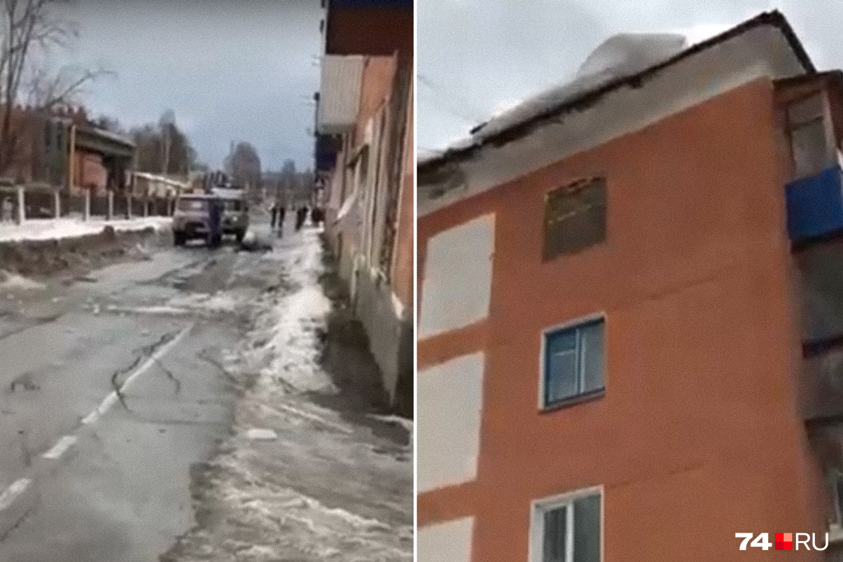 В марте с крыши пятиэтажного дома сорвался большой кусок льда в момент когда мимо проходила