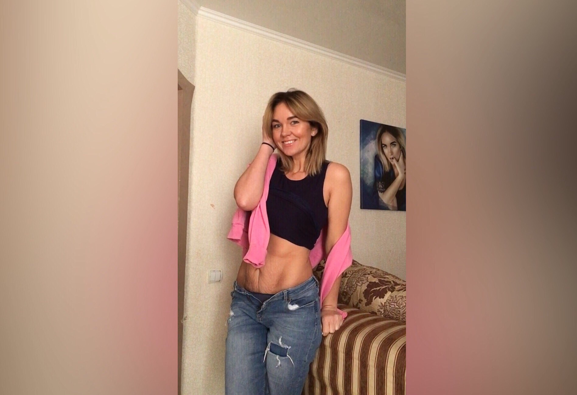 Марина не стыдится растяжек на своём теле. Считает их наглядным напоминанием о победе над избыточным весом Марина не стыдится растяжек на своём теле. Считает их наглядным напоминанием о победе над избыточным весом
