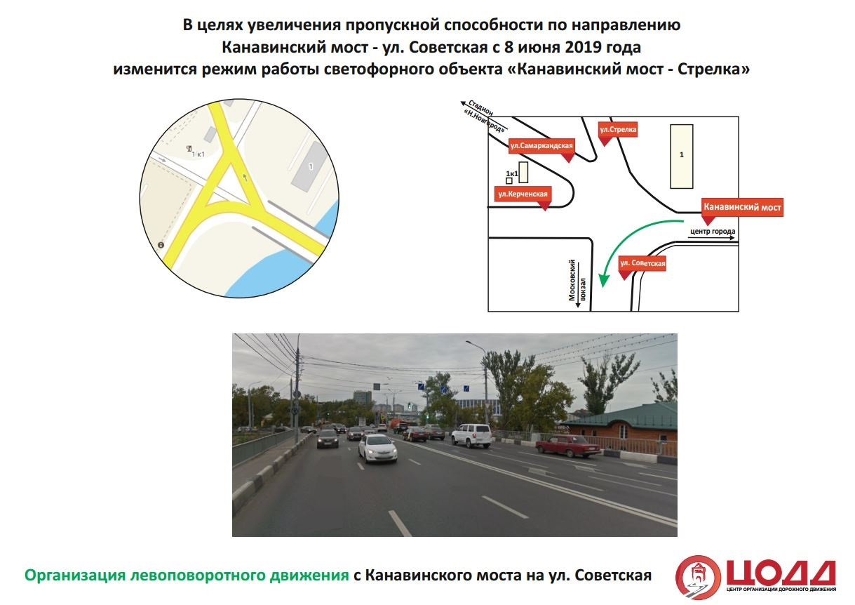 Схема движения транспорта н новгород