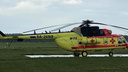 Видео: в Новосибирск прилетел вертолёт для тяжёлых больных