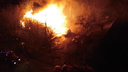 Во время ночного пожара в частном доме на улице Восстания пострадал один человек