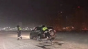 Ростовские гаишники ночью помогали автомобилистам, застрявшим в снегу