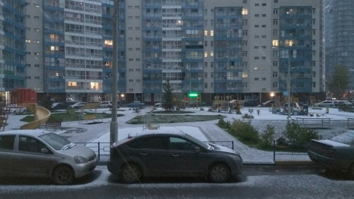 Похолодание со снегом приходит в Красноярск