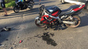 Девушка на «Ладе» сбила мотоциклиста: подробности и фото с места происшествия