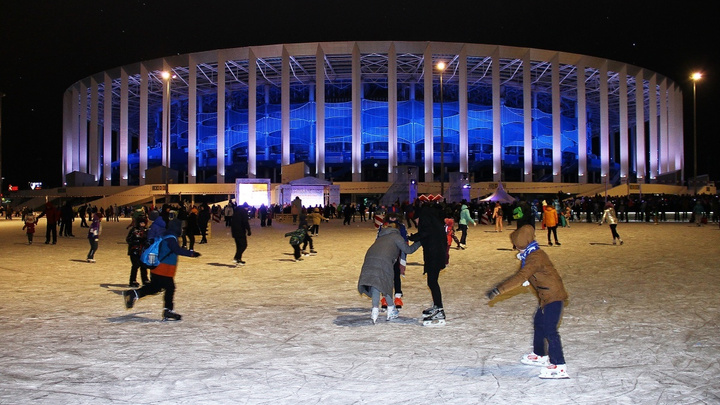 У стадиона «Нижний Новгород» откроют два катка за 55 миллионов рублей