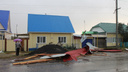 В Далматово ураганом снесло крыши больницы, прокуратуры и домов