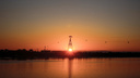 Фото дня. Встречаем рассвет на набережной Гребного канала