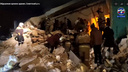 Гора обломков и снега. Спасатели обнародовали впечатляющее видео разбора завалов в Академгородке