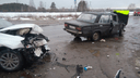 В Котласском районе при столкновении автомобилей пострадали два водителя