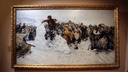 Фотоподборка: сотни красноярцев сходили на выставку картины Сурикова «Взятие снежного городка»