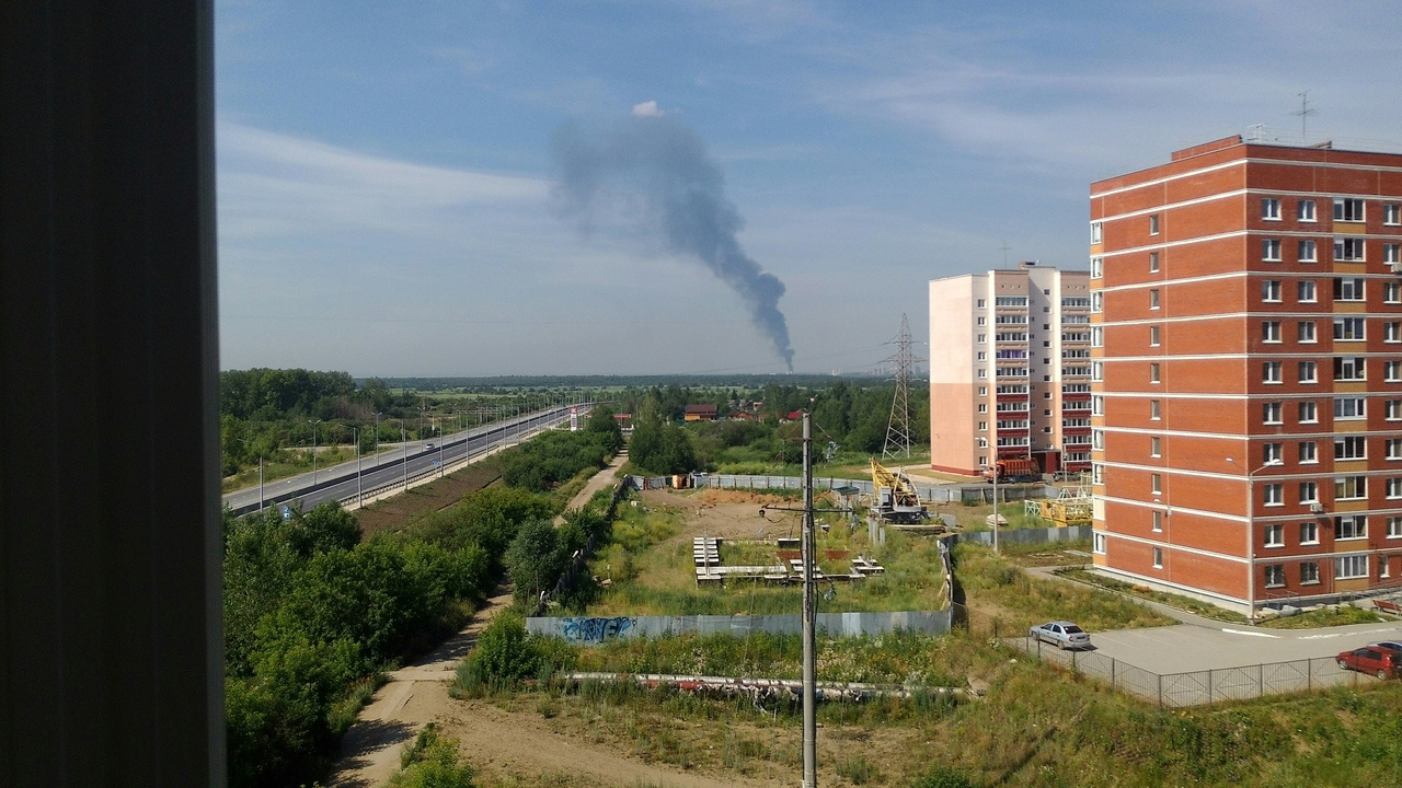Дым виден по всей Перми