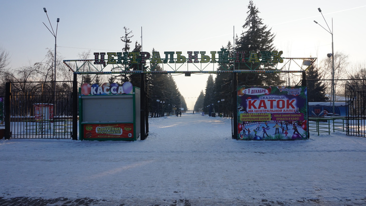 Половину парка Горького превратили в каток и требуют плату за вход 100 рублей