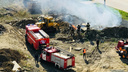 Для тушения пожара на северо-западе Челябинска пригнали шесть автоцистерн