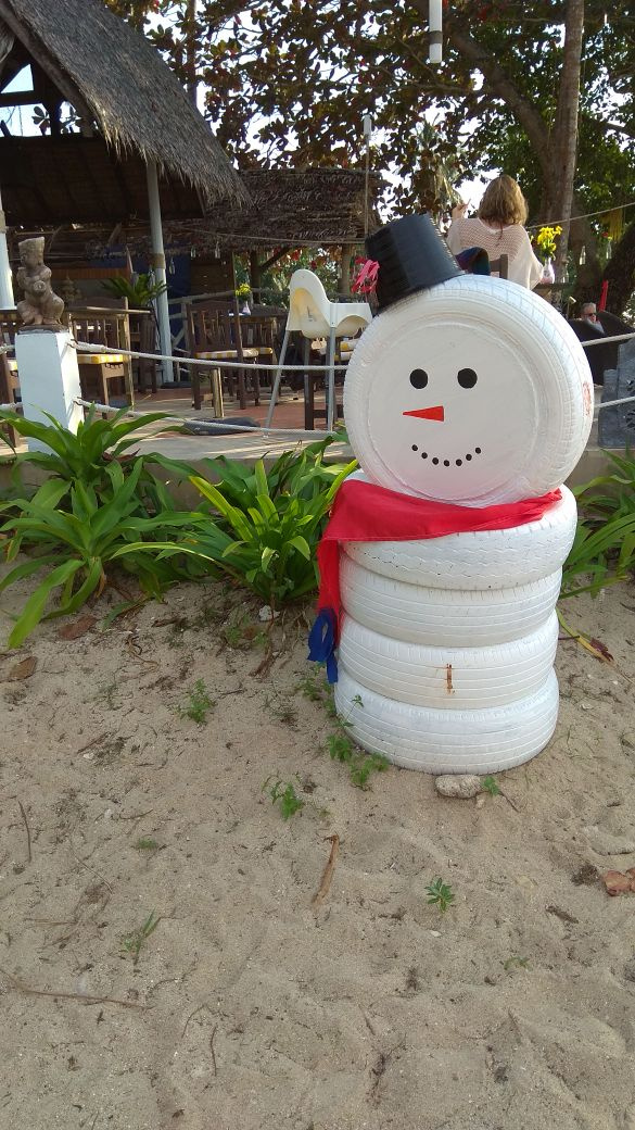 В Таиланде тоже нашёлся снеговик. Фото читателя НГС