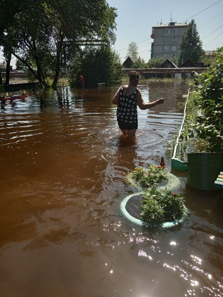 Затопленный содовый участок в Канске Затопленный содовый участок в Канске