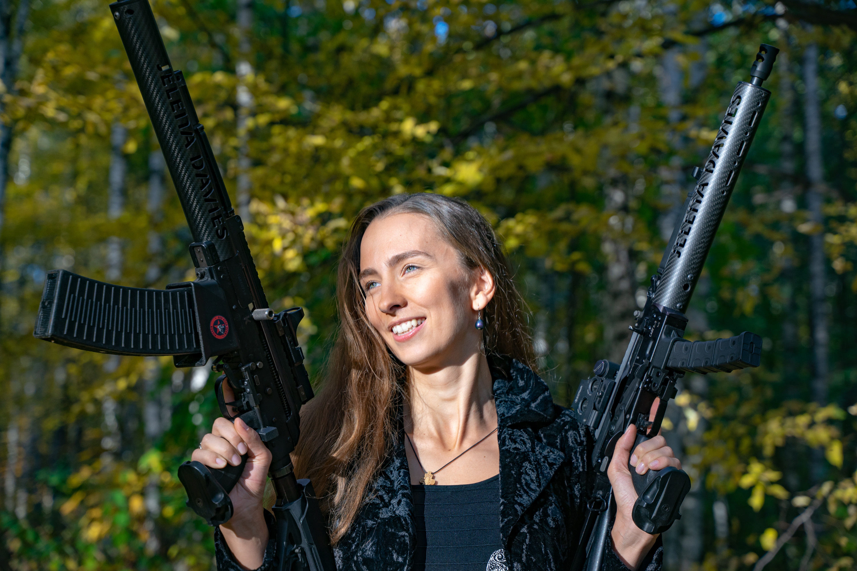 Елена — член сборной Москвы по стрельбе 