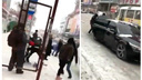 Самарцы сняли на видео, как у ТЦ «Аврора» неизвестные затолкали в багажник человека и скрылись